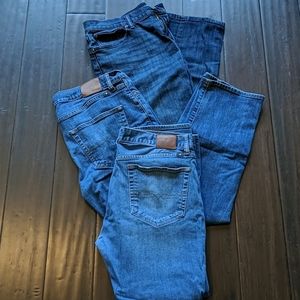 (3) Pairs of Men's Lucky Jeans 36*30